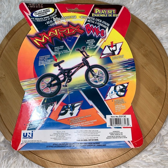 Vintage 2000 Matrix Bike BMX Finger Bike Uni FORTUNE No. 3313C NEW SEALED - Picture 3 of 4